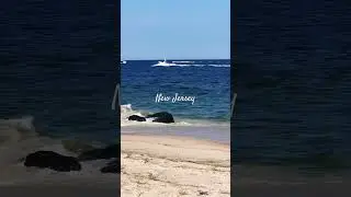 Sea Bright Beach 🏝️ USA 🇺🇸 New Jersey #schorts #beach #travel #usa #2024 #nature #summer #America