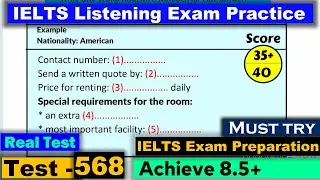 IELTS Listening Practice Test 2024 with Answers [Real Exam - 568 ]