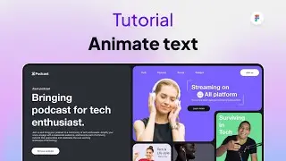 Figma tutorial: Text animation in figma