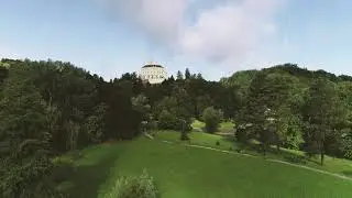 Running in Trakošćan park, Zagorje, Croatia