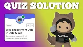 Web Engagement Data in Data Cloud | Salesforce Quiz