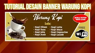 Tutorial Desain Banner Warung Kopi - Pixellab Tutorial