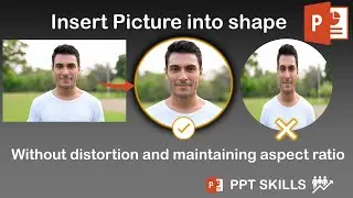 How to Insert an Image into a Shape Without Distortion in PowerPoint | Maintain Aspect Ratio