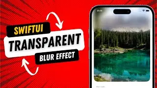 Transparent Blur Effect - SwiftUI - iOS 17 - Xcode 15