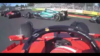 Carlos Sainz & Fernando Alonso Onboard Contact | Australian GP 2023