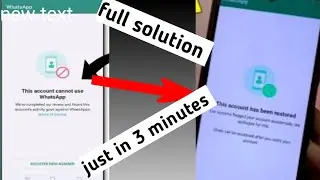 this account can not use whatsapp.this account is not allowed Whatsapp 
