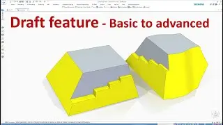 Solid Edge Tutorials #23 | How to use Draft feature - Basic to Advanced