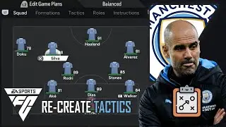 Play like Guardiola's Man City in FC 24 | NEW 3-2-4-1 Tactics! 🧠