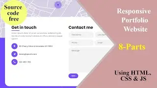 Personal Portfolio website using HTML, CSS and JavaScript (from scratch)  | Part - 8