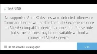 📢 No supported AlienFX devices were detected