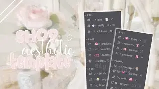 ｡˚⋆🏩꒱ coquette shop themed aesthetic discord template :: ely. °｡˚୨୧