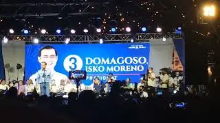 Isko Moreno uses final campaign speech to take jabs at Leni Robredo