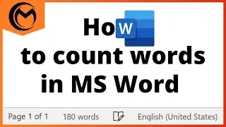 How to count words in Microsoft Word