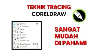 Coreldraw tutorial || belajar teknik tracing logo di coreldraw