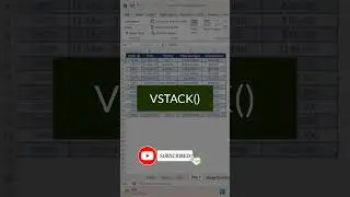 Excel Trick 24  - Combine Data From Multiple Sheets or Tables with VSTACK Formula in Excel 