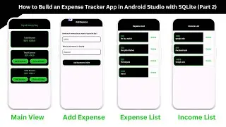 How to Build an Expense Tracker App in Android Studio with SQLite ( Part2 )