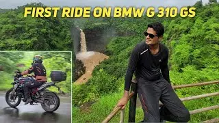 First Ride on BMW G310GS BS6 | Unknown places in Jawhar | Hiradpada Waterfall | kalmandvi waterfall