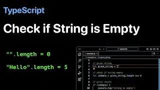 How to Check if String is Empty in TypeScript - Examples | ProgramGuru.org