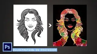 Photoshop tutorial - How to make illustrations in photoshop