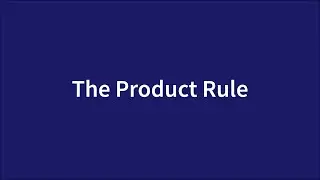 The Product Rule