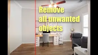 Interior Image Decluttering in Photoshop | Remove any objects from photos | object removal photoshop