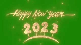 Happy new year 2023 green screen effects