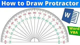 How to Draw a Protractor in Microsoft Word