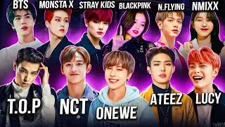 Реакция на Stray Kids, Ateez, BTS, NCT, Blackpink, Monsta X, NMIXX, Lucy, Onewe, T.O.P, Akmu