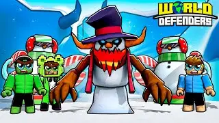 CAN WE DEFEAT MR FROST? -  World Defenders Christmas Event Roblox