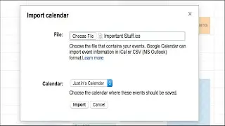 How to Import an iCal or .ICS File to Google Calendar