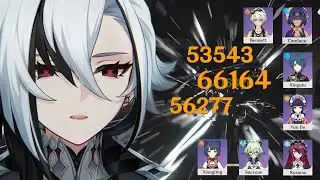 C0 Arlecchino Top 3 Teams & 4 Different Weapons Showcase (F2P Included)