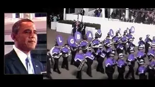 Gay band marches in President Obama Inauguration parade 2013 (LGBA)
