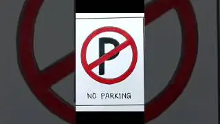 NO PARKING Signal drawing #noparking
