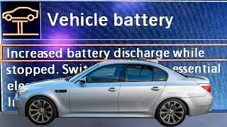 BMW M5 vehicle battery discharge drain