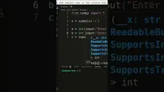Quadratic Equation solver python programming langauge project. 