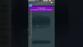 How to Remove Waveform in Pianoroll  / FL Studio Tips 