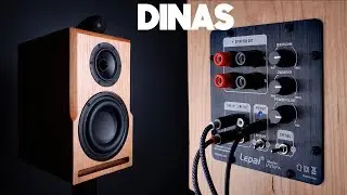 DIY Speaker With Subwoofer Hits Down to 35 Hz! - DINAS - Active Bookshelf Speakers Collab w/ 123Toid