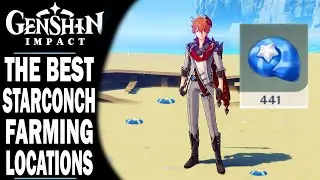 GENSHIN IMPACT - THE BEST LOCATIONS TO FIND STARCONCH - 10 LOCATIONS - AN EASY WAY TO FARM