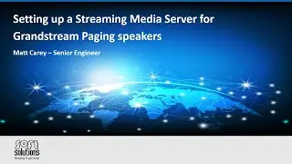 Setting up a Streaming Media Server for Grandstream Paging speakers