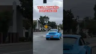TESLA PORSCHE 911 🤯🔋🚙 #porsche #electric #tesla #elonmusk #modified #custom #ev #cars #car #elon