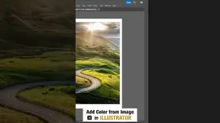 Add Color from Image in Illustrator | #shorts
