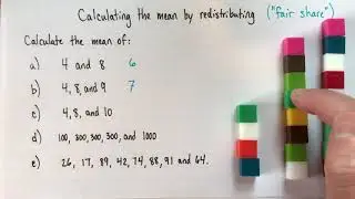 Calculate the mean by sharing