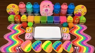 Mixing random into GLOSSY SLIME!!Satisfying Nastya Slime 