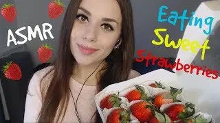 ASMR Eating sweet strawberries 🍓