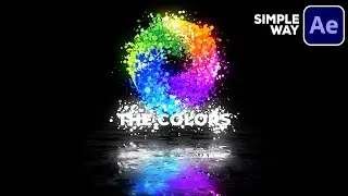 After Effects Particle Logo Animation with AMAZING Reflection || Free Download