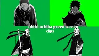 obito uchiha manga animation green screen [ 4k ]