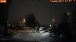 Копаем после снегопада на Додж Калибер