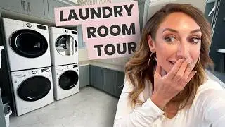 TOUR: Laundry room for a family of 10! UNCONVENTIONAL laundry system by Jordan Page