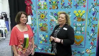 Linda Neal - BALTIMORE IN BLUE - Second Place - 2025 AQS QuiltWeek - Paducah