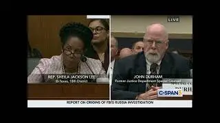 Rep. Sheila Jackson Lee exposes Bill Barr's influence on 